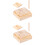 2 Set Legno Riconoscimento Alfabeto Inglese Bambini 6