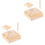 2 Set Legno Riconoscimento Alfabeto Inglese Bambini 4