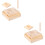 2 Set Legno Riconoscimento Alfabeto Inglese Bambini 7