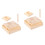2 Set Legno Riconoscimento Alfabeto Inglese Bambini 5