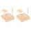 2 Set Legno Riconoscimento Alfabeto Inglese Bambini 3