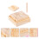 2 Set Legno Riconoscimento Alfabeto Inglese Bambini 10