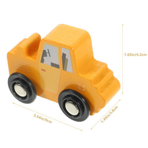 5 Pièces Jouets De Train En Bois Pour Tout-Petits 2