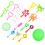 3 Set Bacchette Per Colorate, Soffiatore Da Esterno Bambini 1