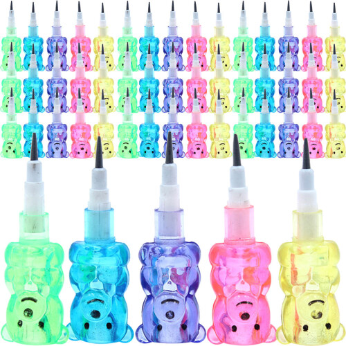 30 Pcs Stackable Bear Shaped Pencils For Kids Party Supplies