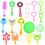 3 Set Bacchette Per Colorate, Soffiatore Da Esterno Bambini 11