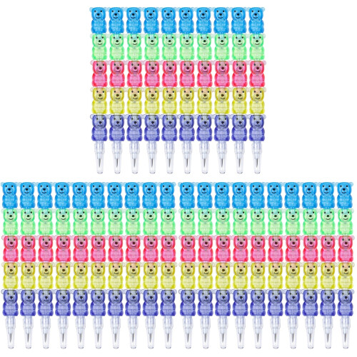 30 Pcs Stackable Bear Shaped Pencils For Kids Party Supplies 1