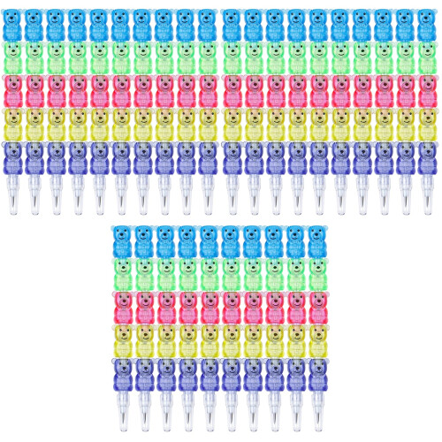 30 Pcs Stackable Bear Shaped Pencils For Kids Party Supplies 2