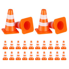 24Pcs Kids Mini Traffic Cones Orange Construction Models For Learning