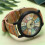 1Pc Wood Grain Quartz Watch With Strap For Men 9