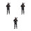 3Pcs Miniature Resin Policeman Figures For Micro Landscape Decor 10