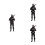 3Pcs Miniature Resin Policeman Figures For Micro Landscape Decor 9