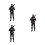 3Pcs Miniature Resin Policeman Figures For Micro Landscape Decor 6
