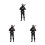 3Pcs Miniature Resin Policeman Figures For Micro Landscape Decor 7
