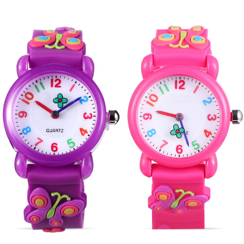 2 Pezzi Orologi Con 3D In Silicone