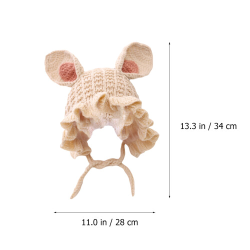 1Pc Baby Knitted Hat Yarn Warm Winter Accessory 2