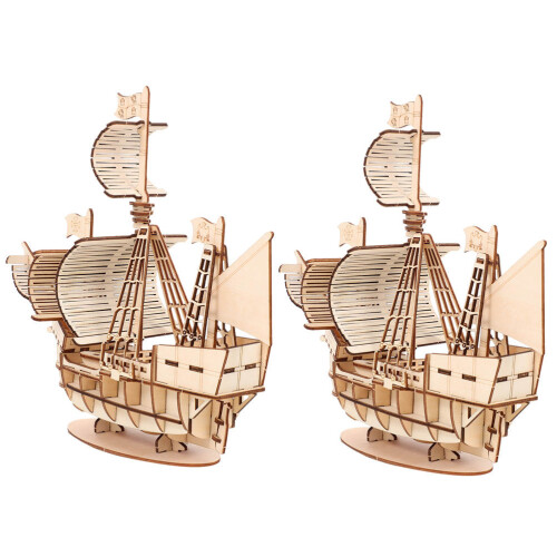 8 Set Puzzle In Legno 3D Da Assemblare 1