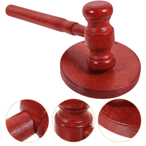 4 De Martillo De Madera Para Abogado Juez Niños Accesorio 2