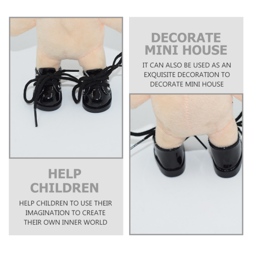 1 Paio Scarpe Miniatura In Tessuto Per 1