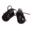 1 Paio Scarpe Miniatura In Tessuto Per 10