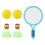Set Con Badminton E Palline Sportivo 3