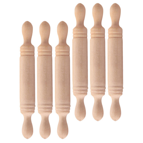 6 Mini In Legno Simulato E