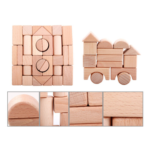 32 Pezzi Granuli In Legno Per Bambini 2