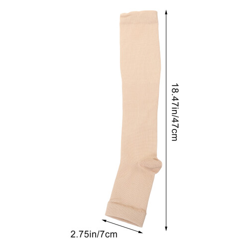 2Paia Elastiche A Compressione in Nylon Per Uso Donna 2