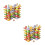 2 Set Giocattoli Impilabili In Legno Per Bambini 11