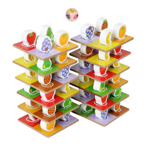 2 Set Giocattoli Impilabili In Legno Per Bambini 1