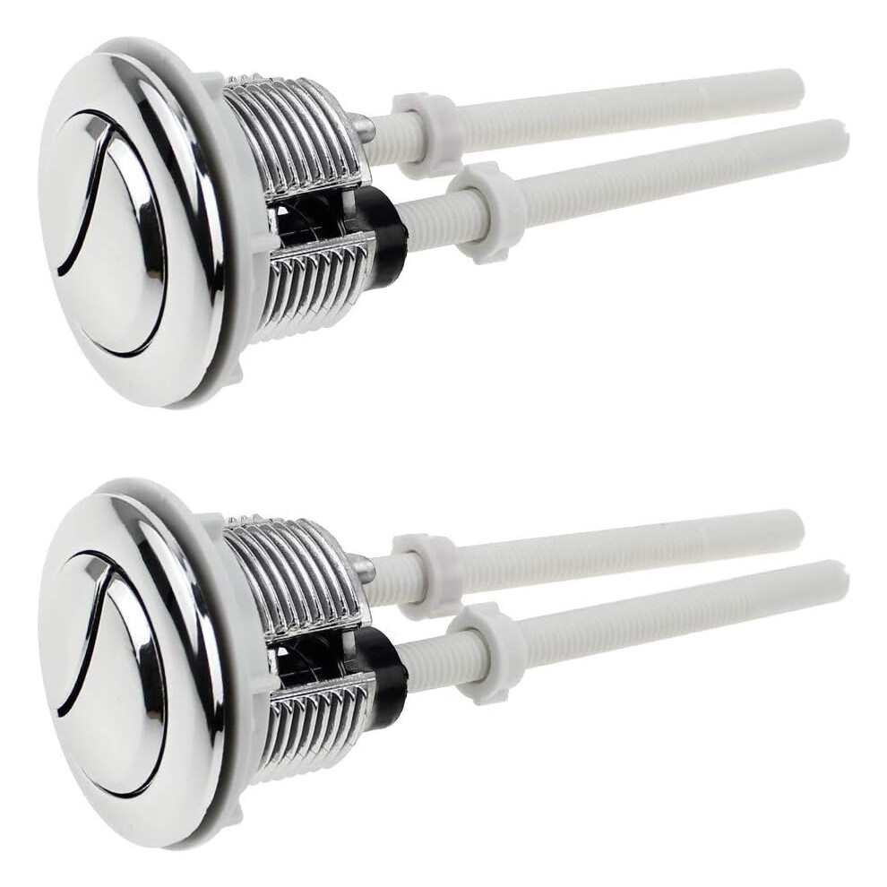 Flush Valve Dual Push Button, Water Saving Features Contribute To Environmental Sustainability, Chrome Silver Appearance Offers A Sleek Addition To Yo 9060116645039
