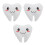 3Pcs Soft Plush Tooth Pillow For Kids Keepsake And Nursery Decor 6