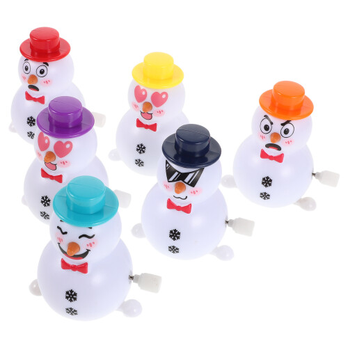 18 Pcs Christmas Wind Up Stocking Stuffer Clockwork Snowman Toy 2