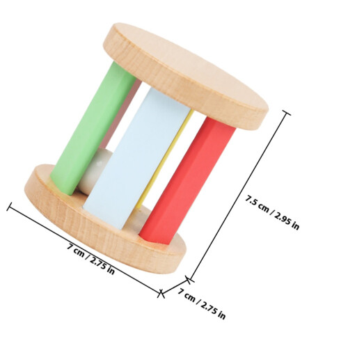 Wooden Roller Rattle Strumento Sensoriale Per 1