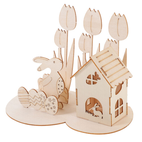 2 Set Puzzle 3D Tema Pasquale Casa Uova