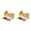 2 Sets Kinderen Draagbare Wisselkist Educatief Speelgoed 9