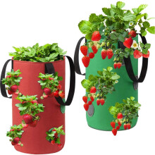 Sustainable Urban Farming, Upside Down Planter with Space-Saving Design for Vertical Growth, Hanging Grow Bags with Durable Material, Thick Non-Woven