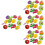 4 Sets Fruit Blocks Threading Toy Lacing Beads For Toddlers 6
