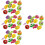 4 Sets Fruit Blocks Threading Toy Lacing Beads For Toddlers 5