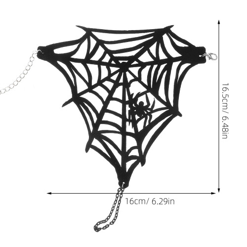 Fingerless Glove With Spider Web And Steampunk Wristband Ring 1