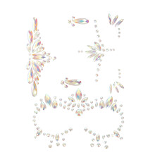 3 Face Gems Stickers Glow In The Dark Strasssteentjes Voor Gezicht