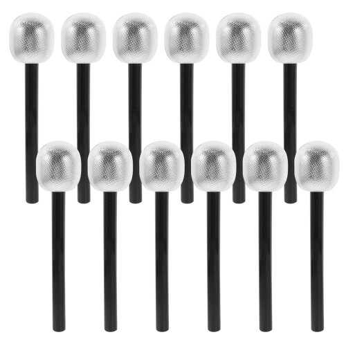 12 Stuks Pretenderende Microfoon Rekwisiet Model Podium 1