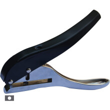 Komfortabel og holdbar kraftig enkeltcirkelhulsmaskine, hulsmaskine til ID-kort, rene huller, ingen grater, 1/4 tomme (6 mm) hul, alt-
