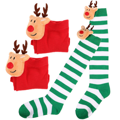 6Paren Paar Creatieve Kerst Dames Motief En Stevig 2