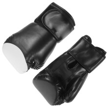 1Par Guantes De Para Mujeres Y Hombres En PU Negros Resistentes
