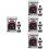 4 Sets Benzinestation Model Speelgoed Met Wegkegel 8