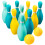 1 Set Bowlingballen Speelgoed Plastic Bowlingpin Interactief Speelgoed 9