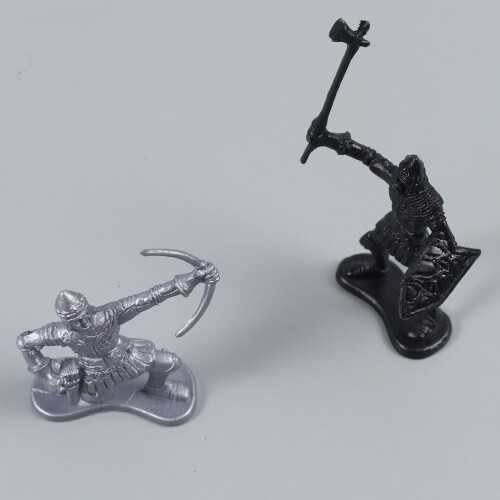 60Pcs Toy Soldier Sand Table Model Medieval Assorted Color 2