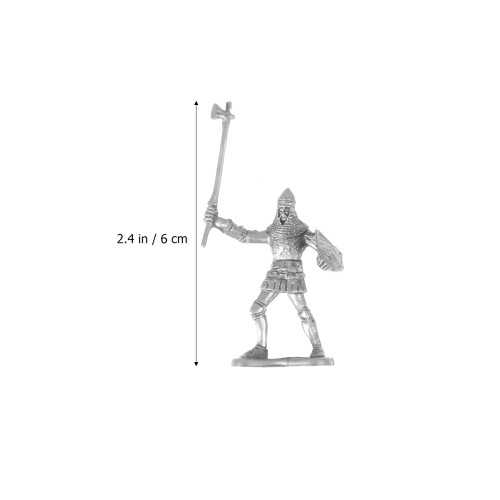 60Pcs Toy Soldier Sand Table Model Medieval Assorted Color 1