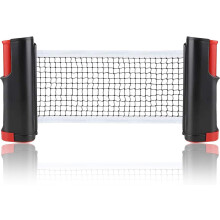 El compañero definitivo para jugar al ping-pong, red retráctil para tenis de mesa, extensible hasta 1,8 metros, diseñada para todas las mesas de